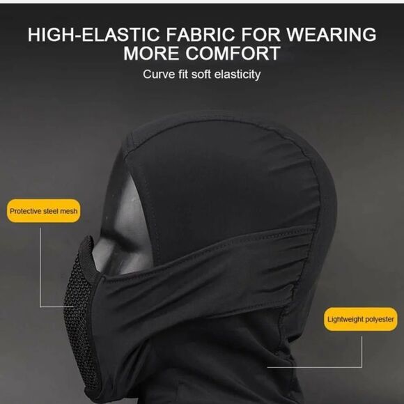 Balaclava Airsoft Mesh Mask Full Face Protection Hood for Cs War Game Hunting US - Picture 7 of 13